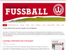 Tablet Screenshot of fussball-weilheim.de